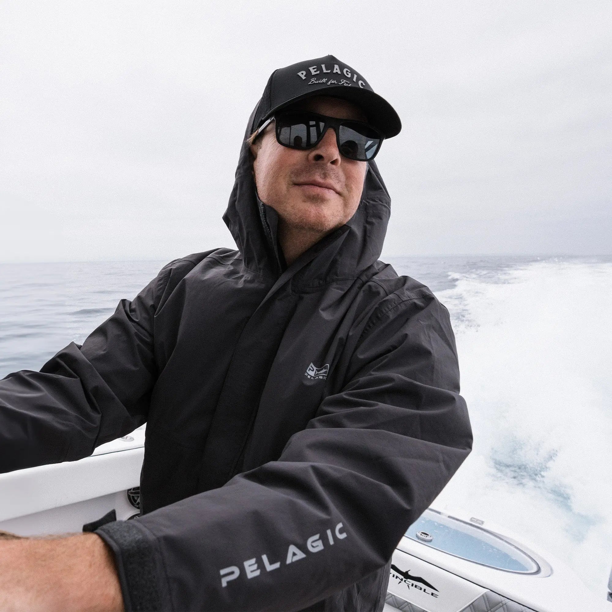 Pelagic Squall giacca antipioggia uomo grafite impermeabile