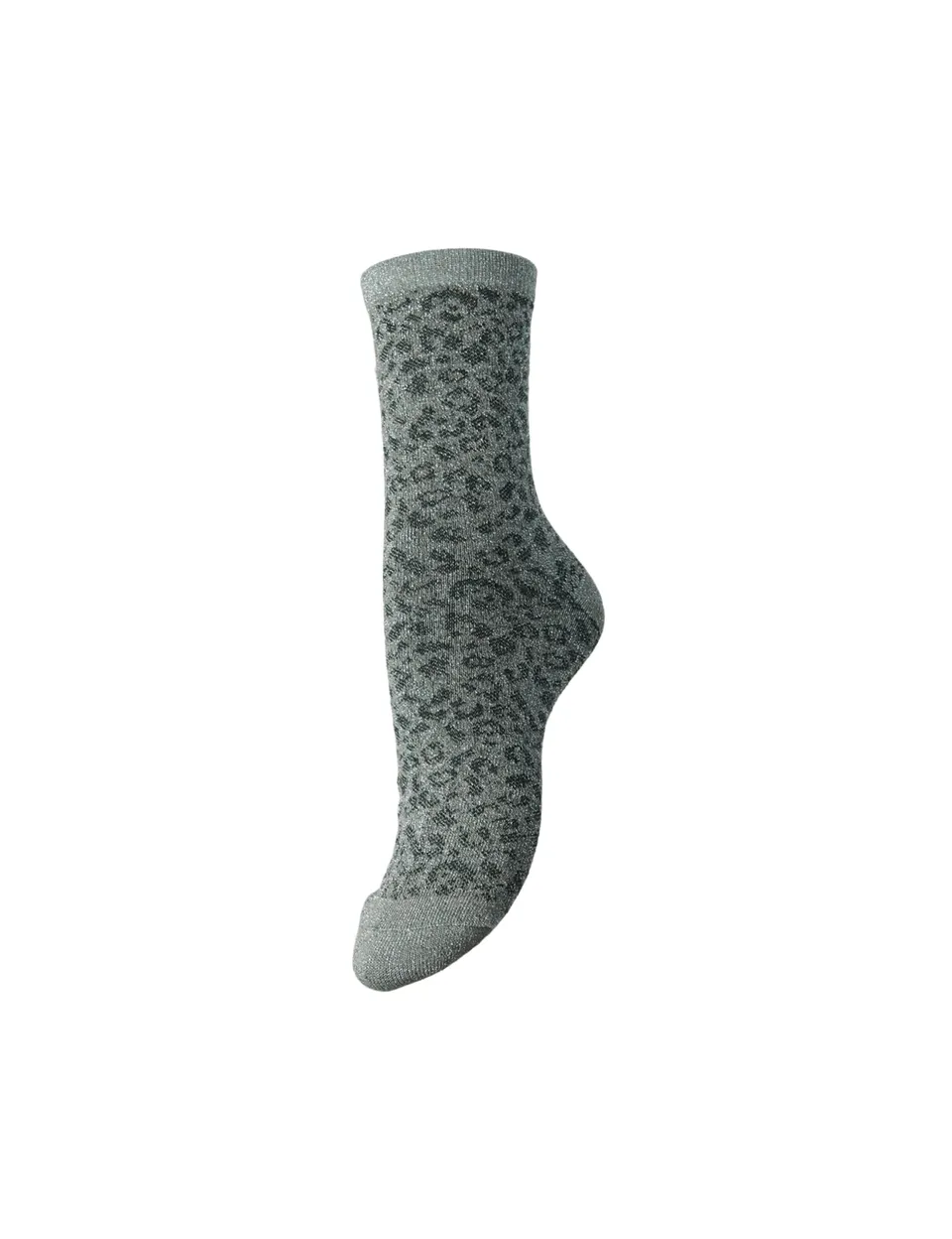 Pieces Pcsebby Glitter Long Aop Socks Noos Bc calze grigie