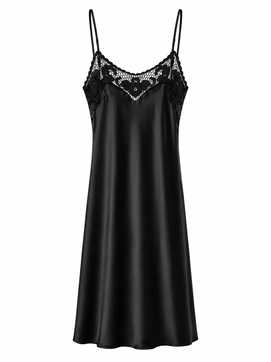 el.residu Daya Lace Black abito seta taglia S nero