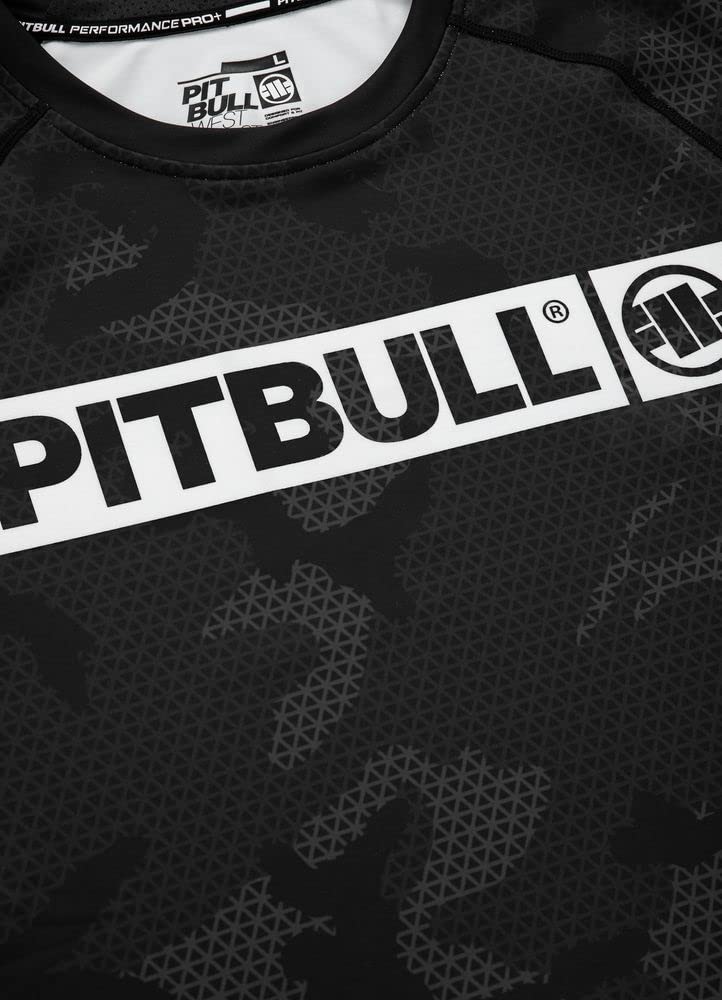 Pitbull Hilltop II rashguard uomo manica corta mimetico