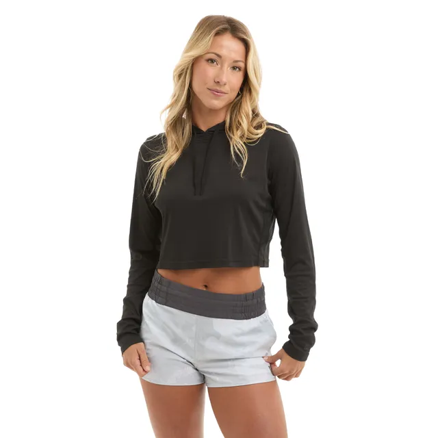 Pelagic Ws Vaportek felpa Black cropped UPF 50+
