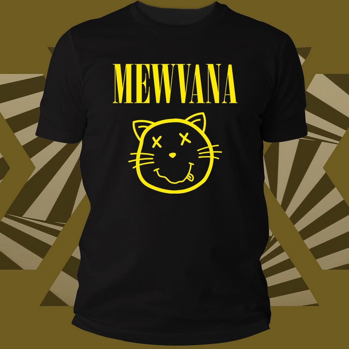 Cats Mewvana Smile t-shirt gatti unisex