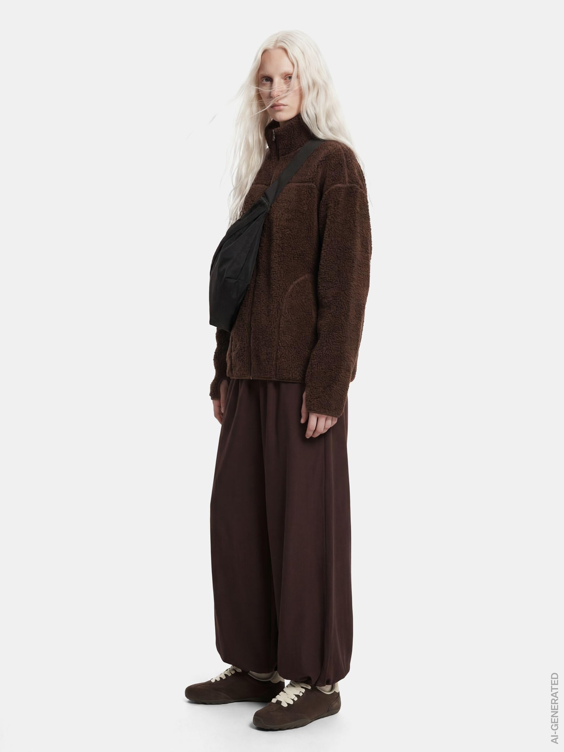 PIECES Sadia PCSADIA giacca teddy donna hot fudge
