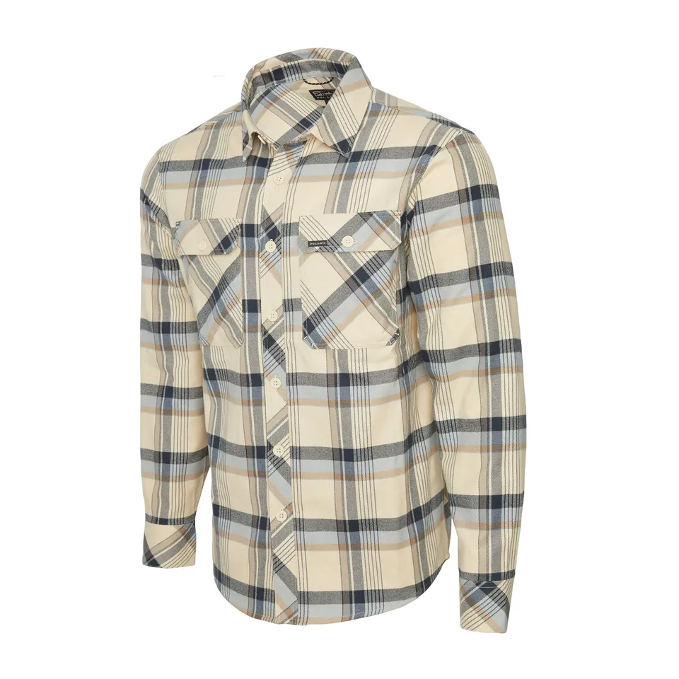 PELAGIC Faroe camicia flanella Sand cotone bio