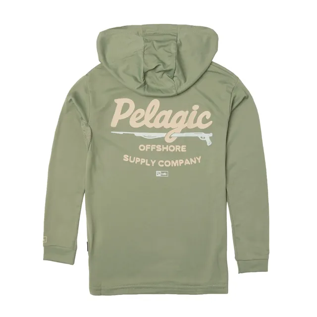 PELAGIC Aquatek Gunner maglia pesca bambino Mangrove UPF 50+