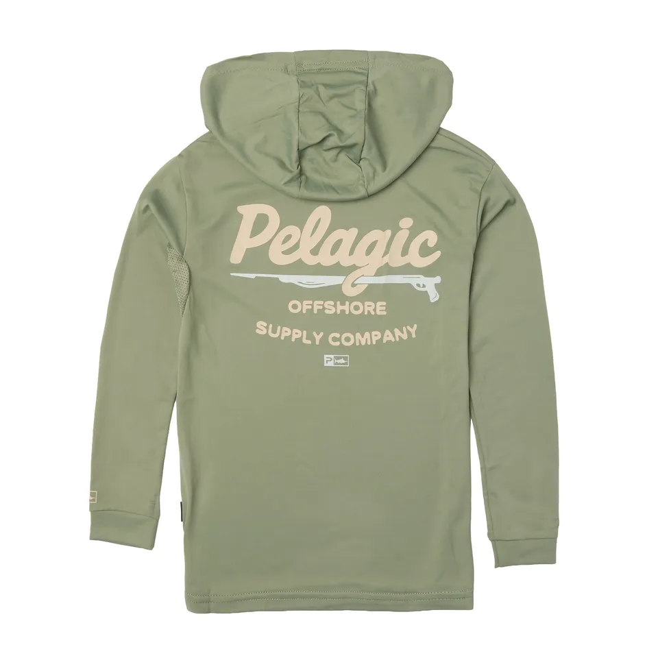 PELAGIC Aquatek Gunner maglia pesca bambino Mangrove UPF 50+