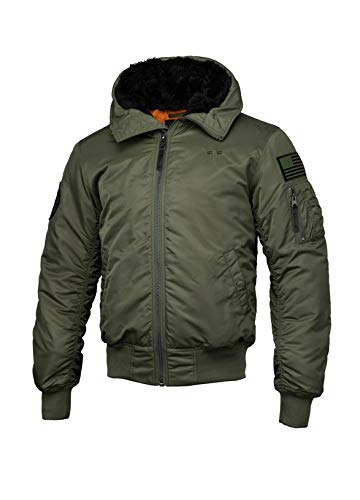 Pitbull Encino giacca oliva stile militare