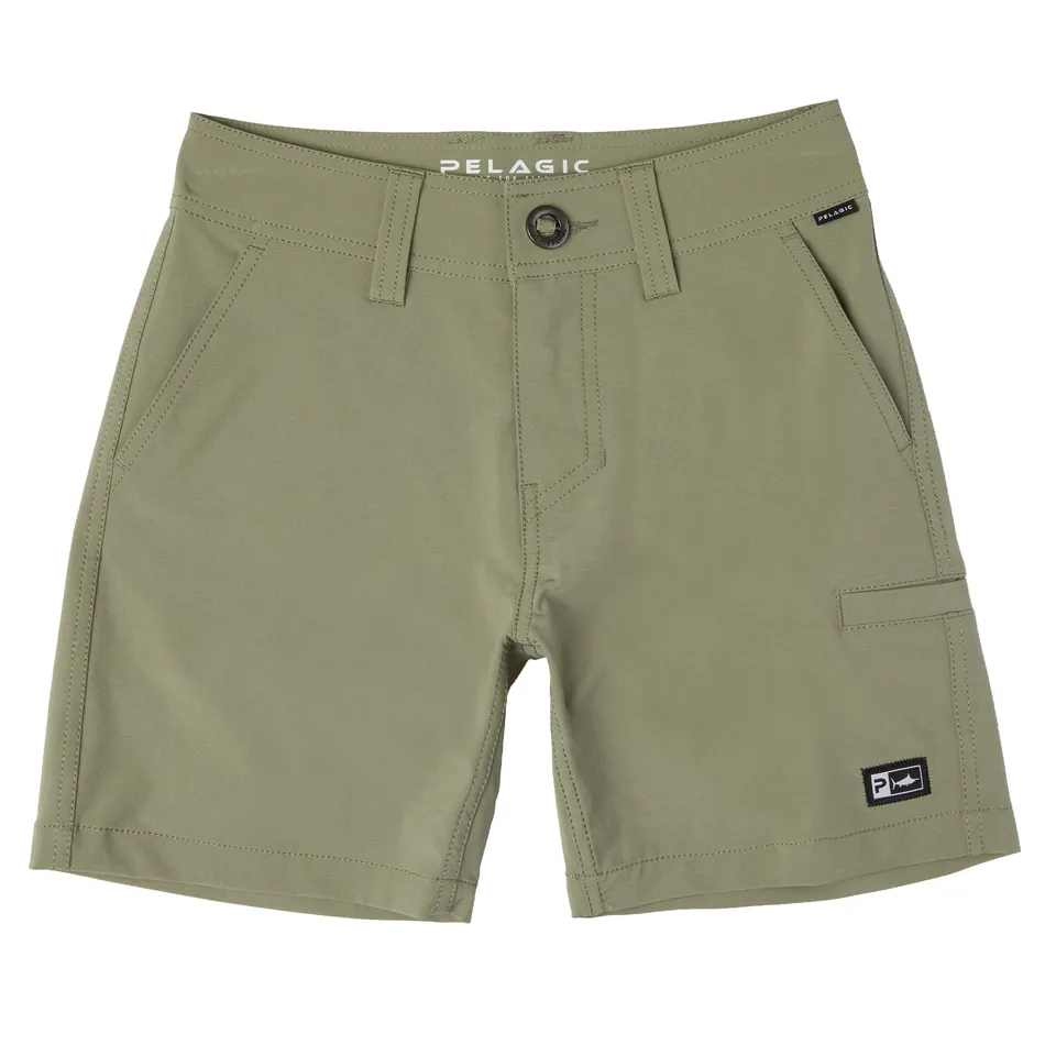 Pelagic Mako Deep Sea shorts ragazzo mangrovia idrorepellenti