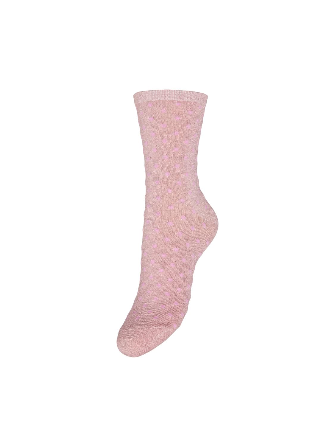 Pieces Pcsebby Glitter calze lunghe rose shadow pois