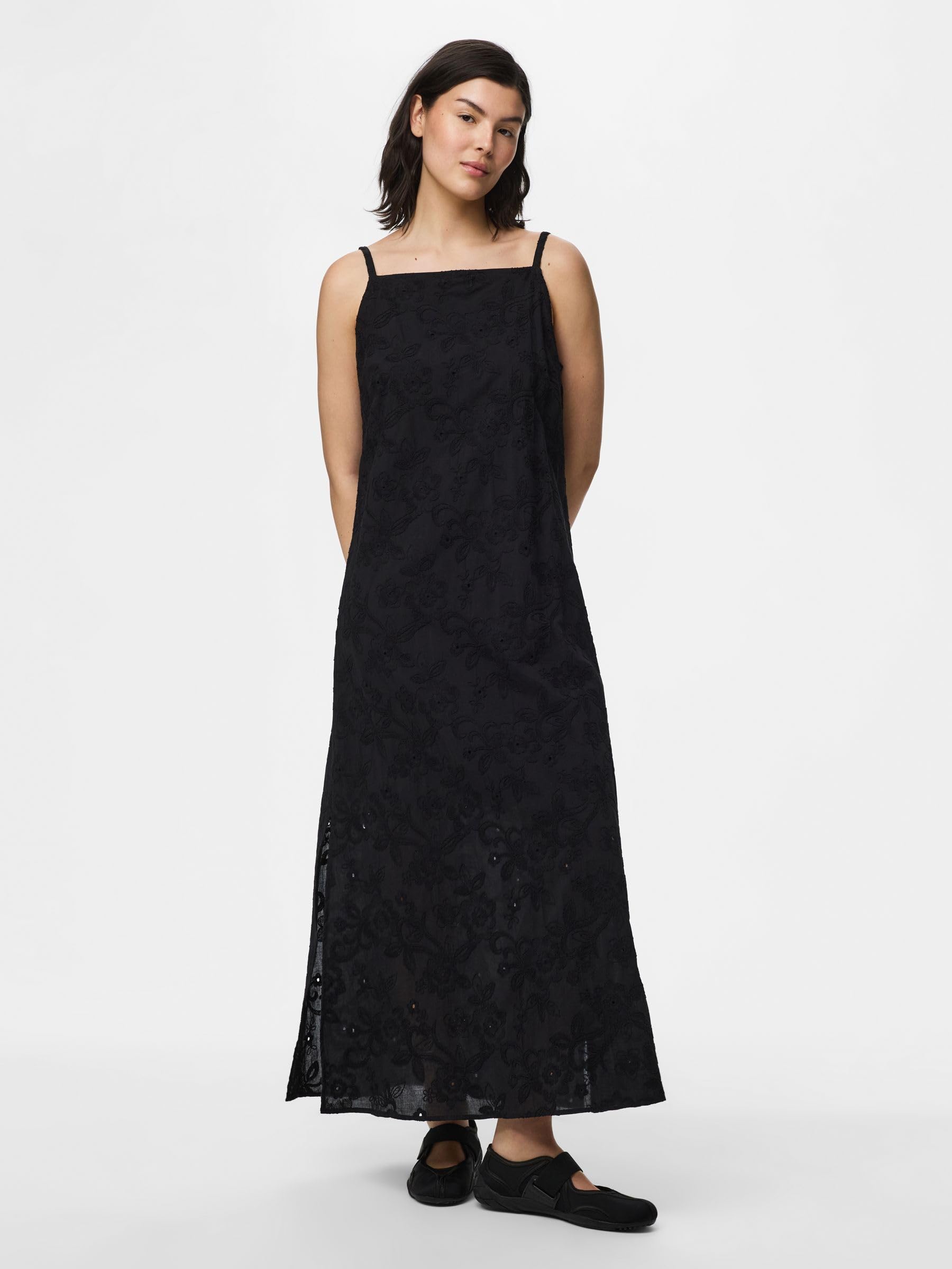 Pieces Pcginger SL Ankle Dress abito lungo smanicato