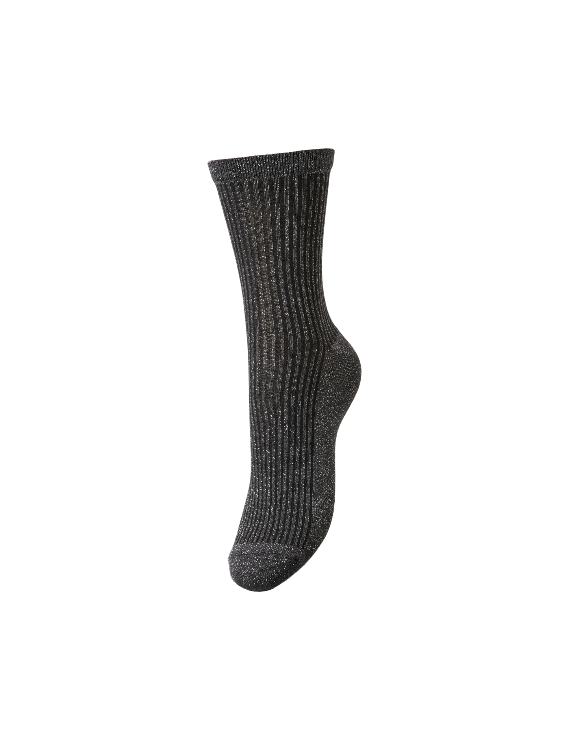 PIECES Pcsebby Glitter Stripe Noos calzini grigio tortora
