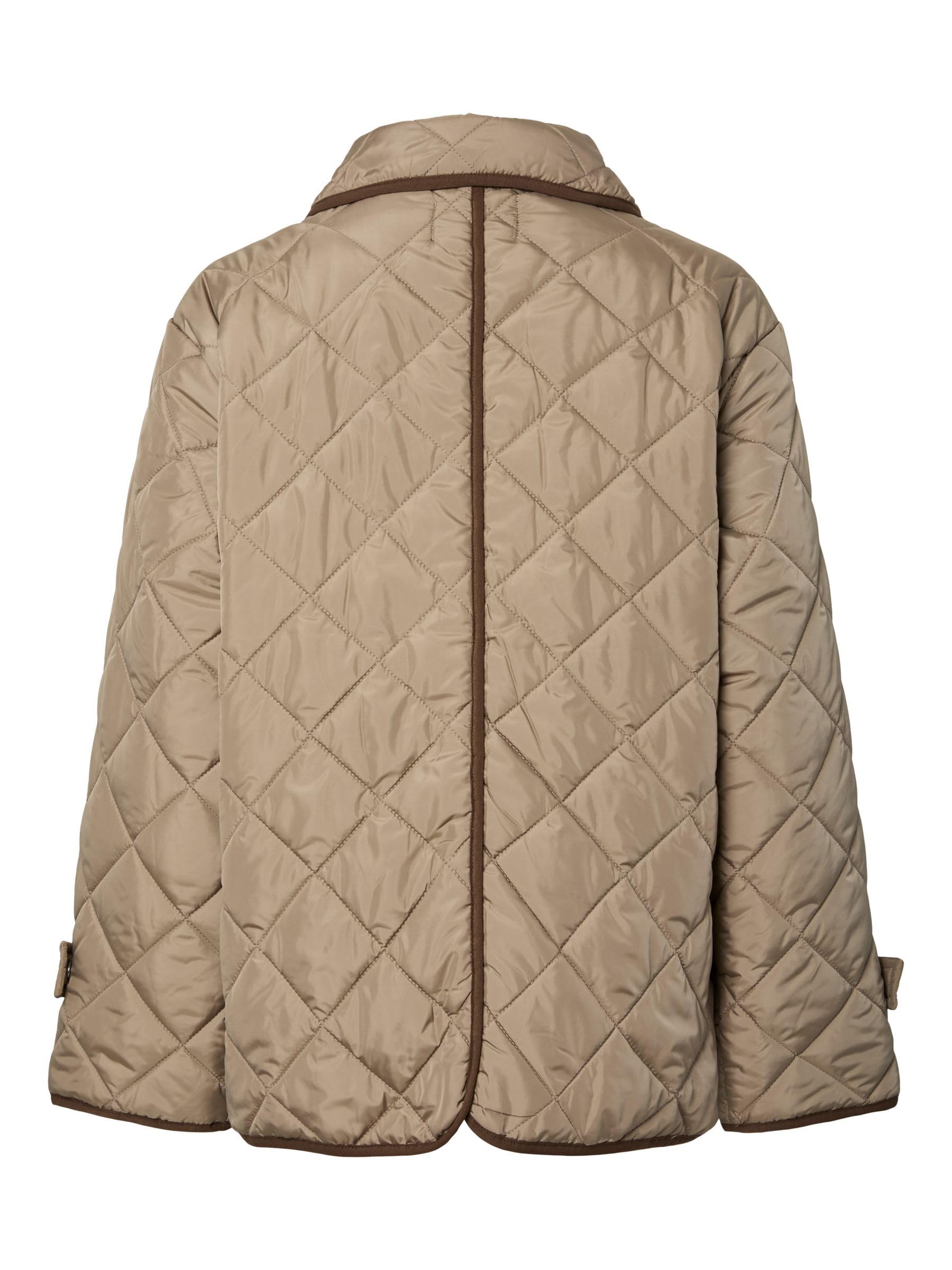 PIECES Pcemily Short Quilted Jacket Noos Bc Giacca Greige Corta
