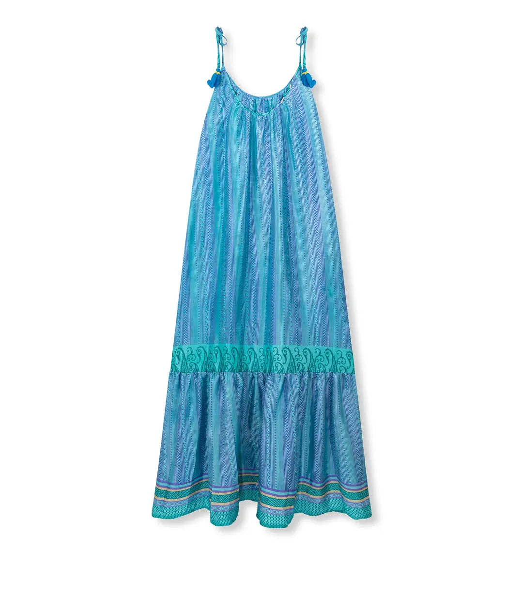 el.residu Myra #8 vestito midi blu S/M viscosa
