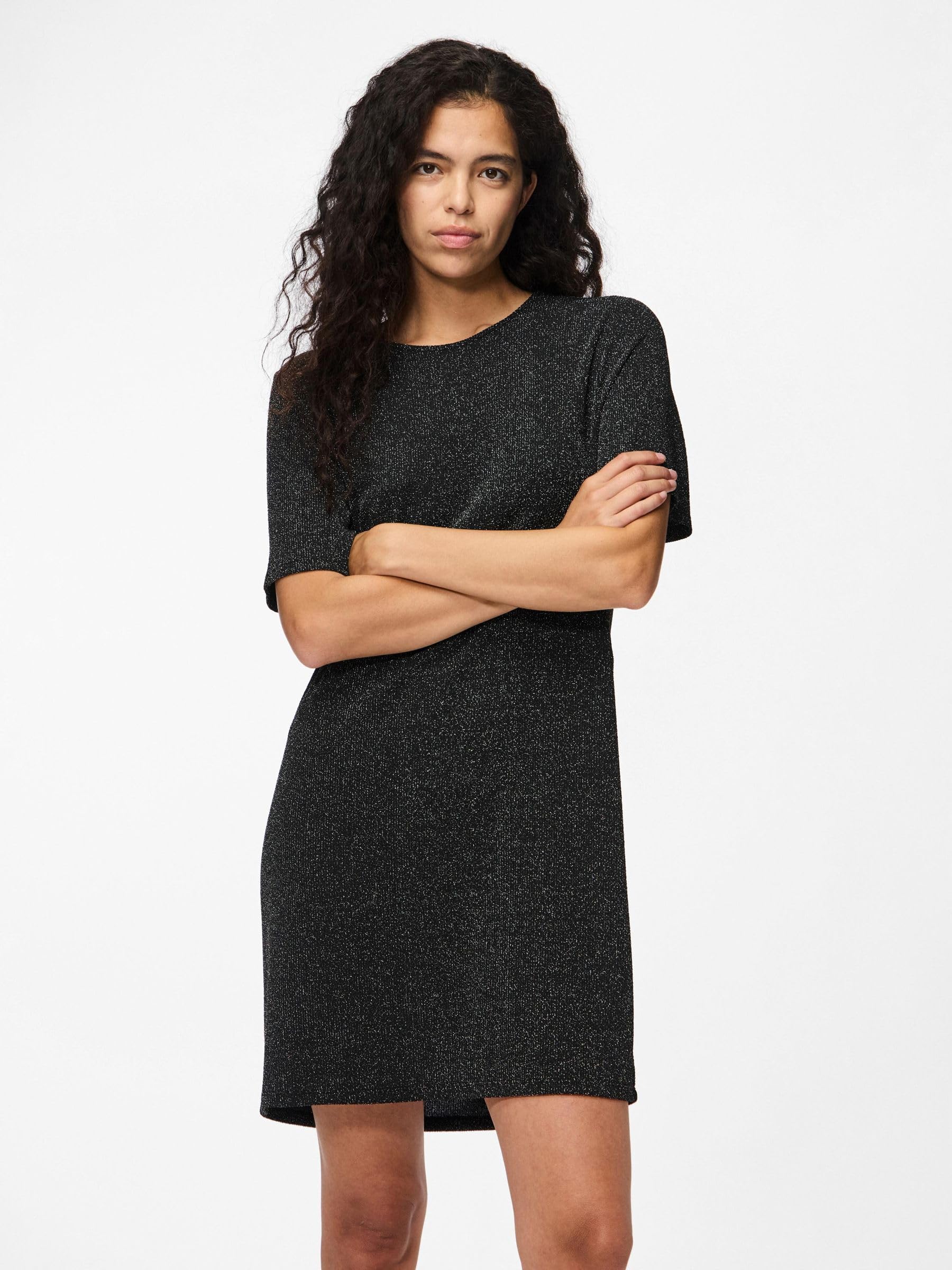 Pieces Pclina Mini Abito Donna Nero XL