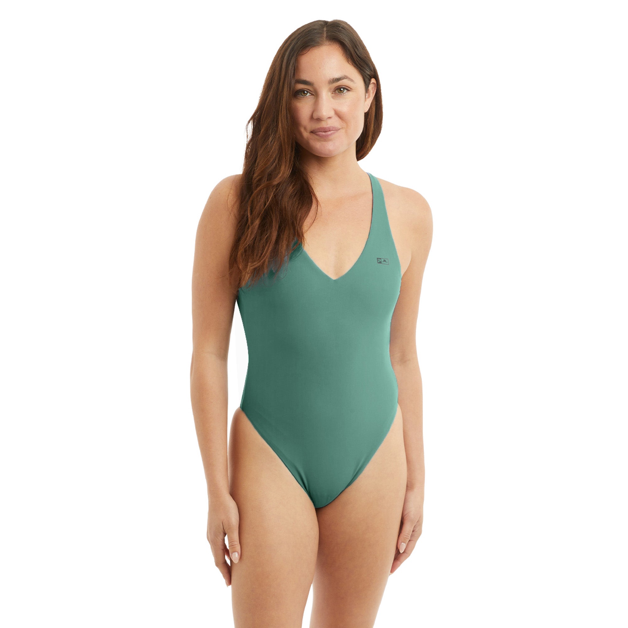 PELAGIC Naples Reversible costume intero salvia schiena incrociata