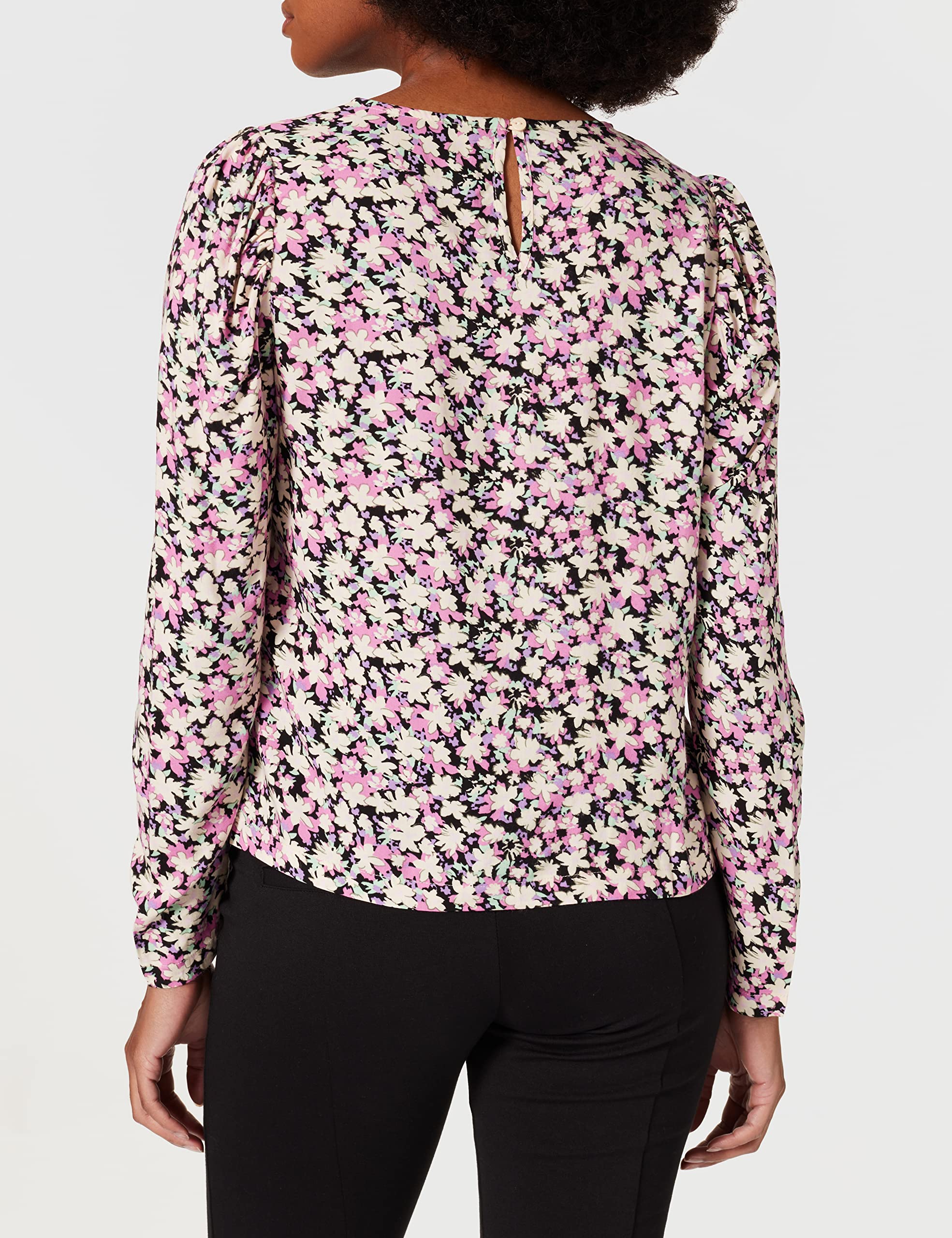 Pieces Pccarly LS Top BC camicia donna XS fiori viscosa