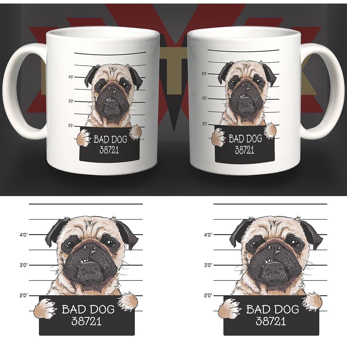 Matrix Music Store Pet-Mug Bad Dog tazza in ceramica lavastoviglie