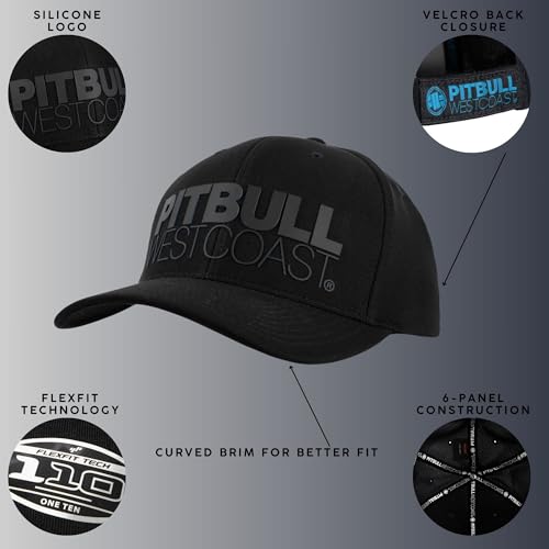 Pitbull West Coast Classic Seascape cappellino snapback nero