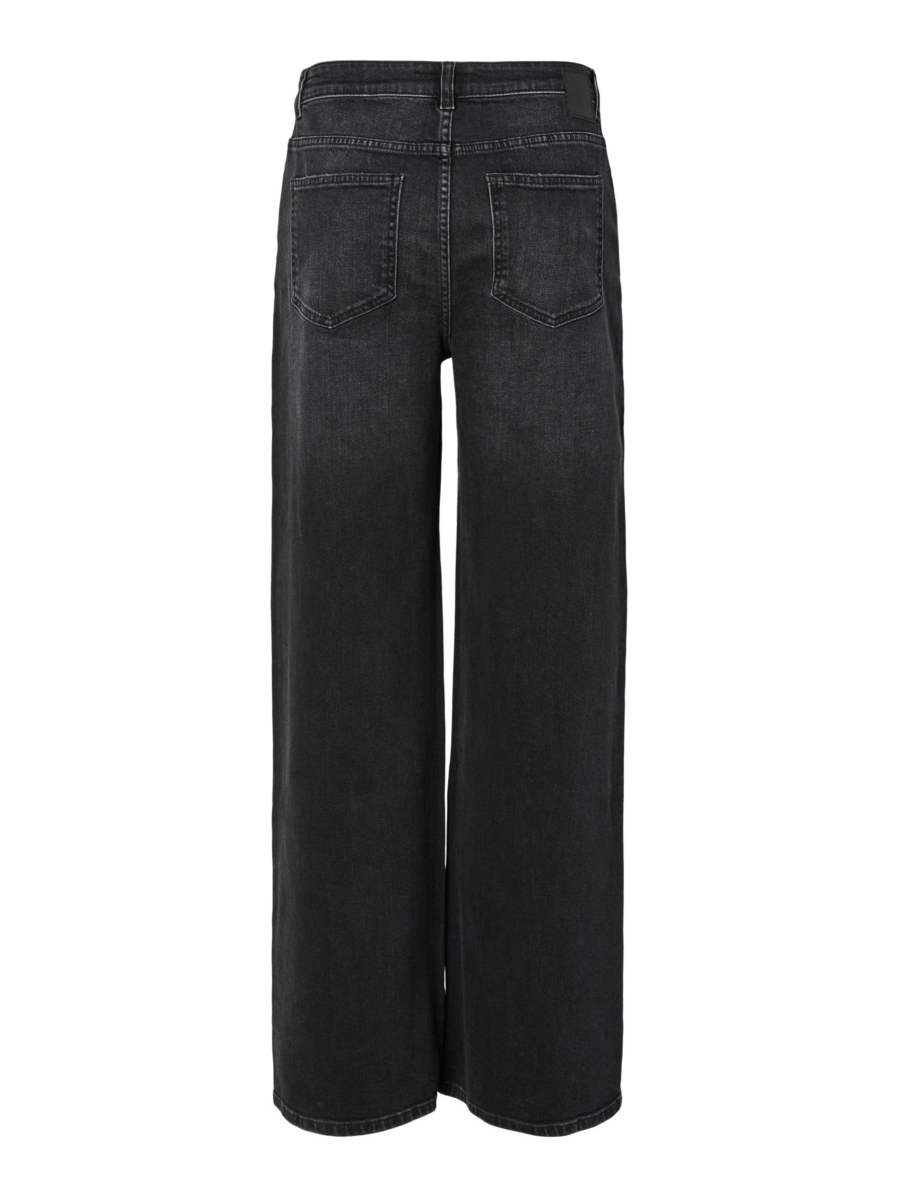Pieces Pcsilke MW Wide Jeans donna 32W/32L gamba larga