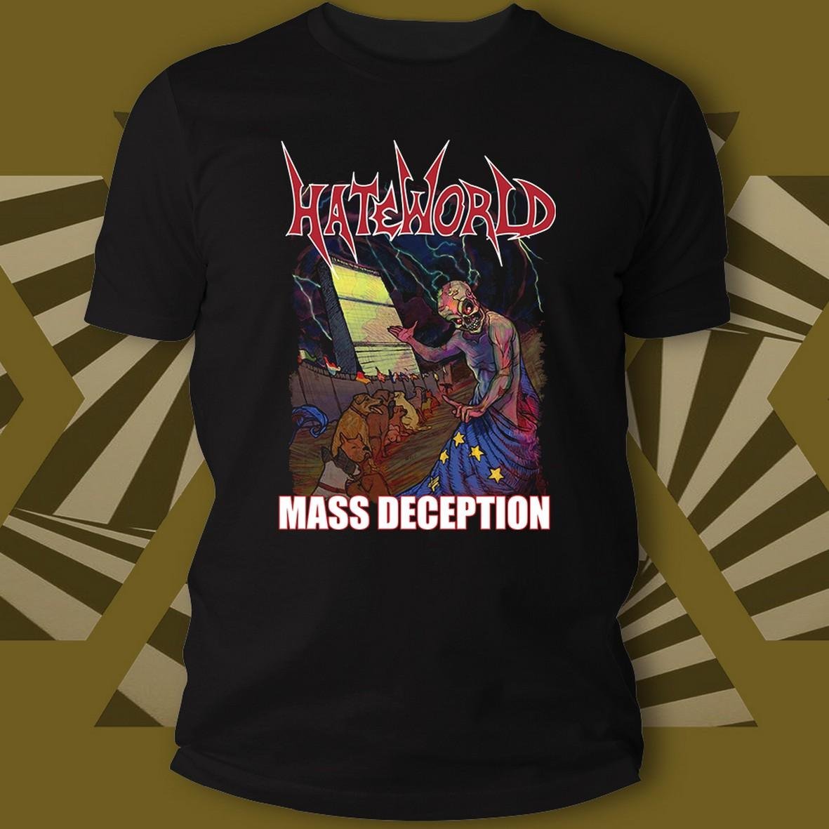 Matrix Music Store Hateworld Mass Deception t-shirt cotone organico