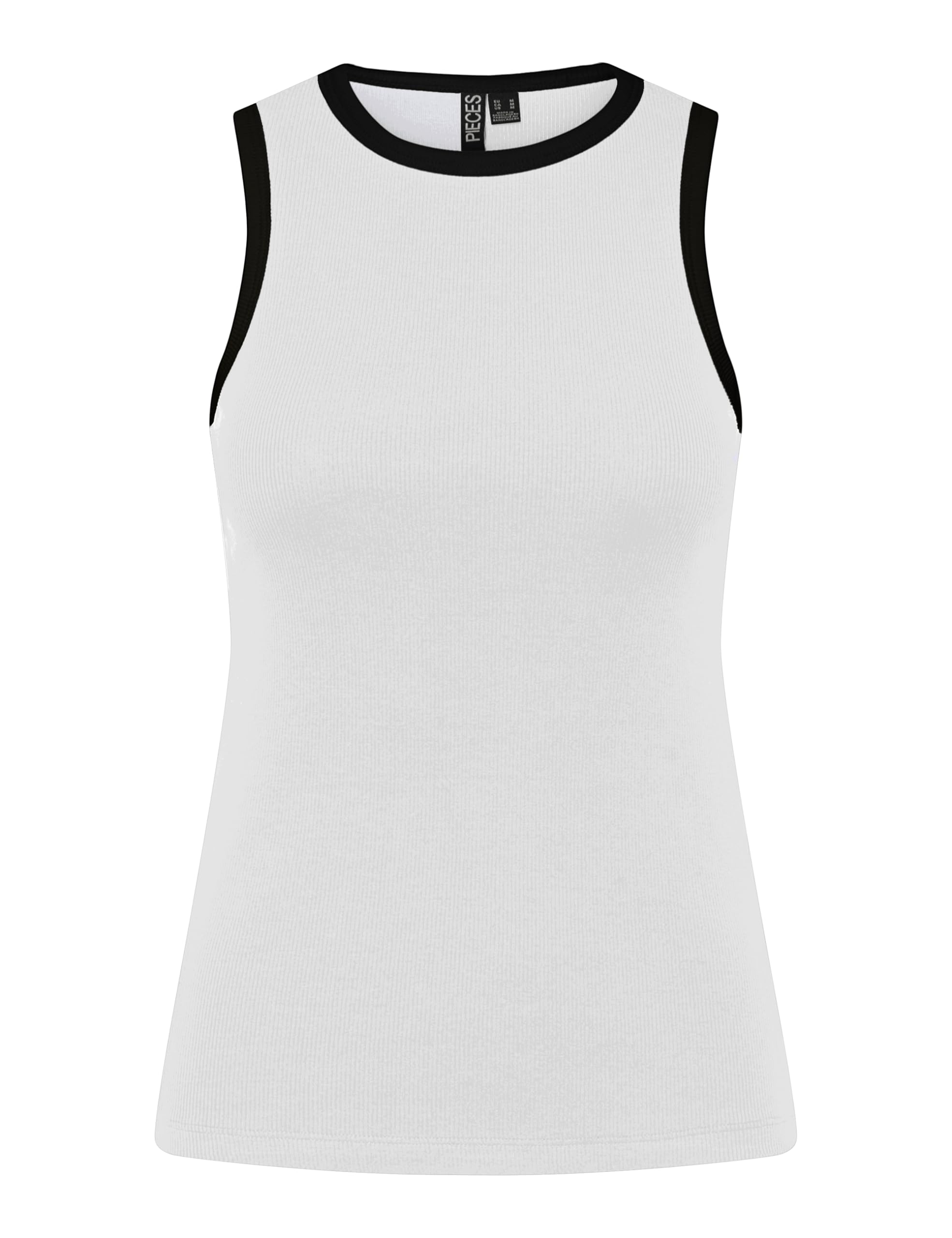 Pieces Pcmay canotta bianca XS stile boxer