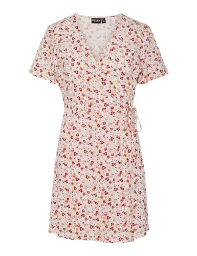 Pieces Pctala New SS Wrap Dress Noos vestito XS a portafoglio