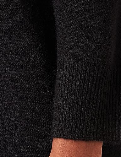 Pieces Pcjuliana LS V-Neck abito maglia donna nero