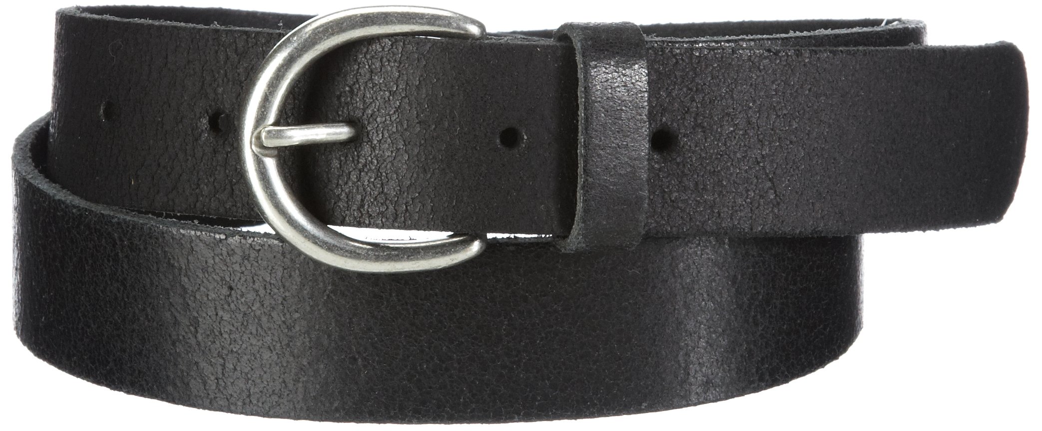 Pieces cintura donna nera pelle 3 cm