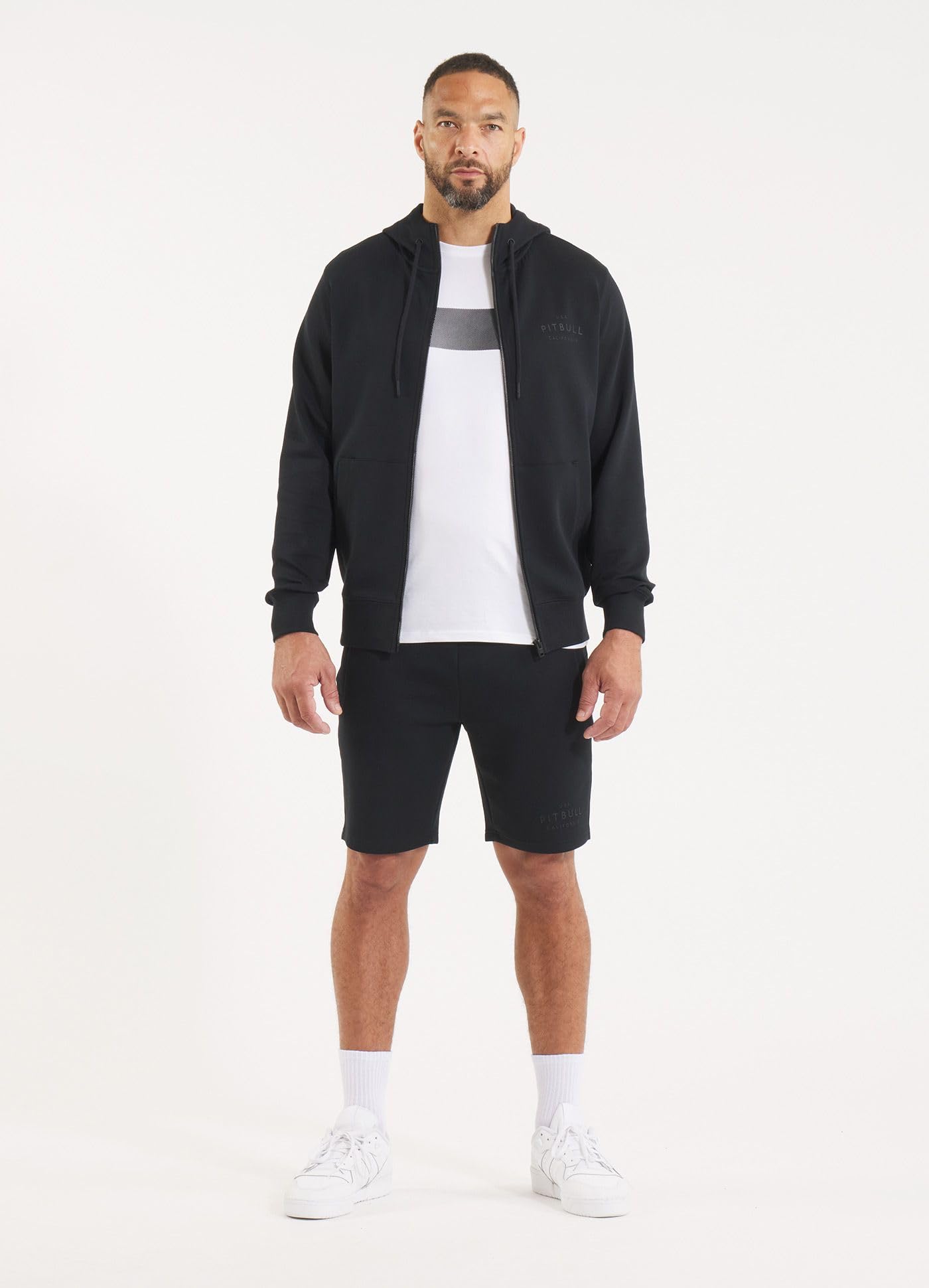 Pitbull Sampson Shorts Uomo Cotone Tasche Zip
