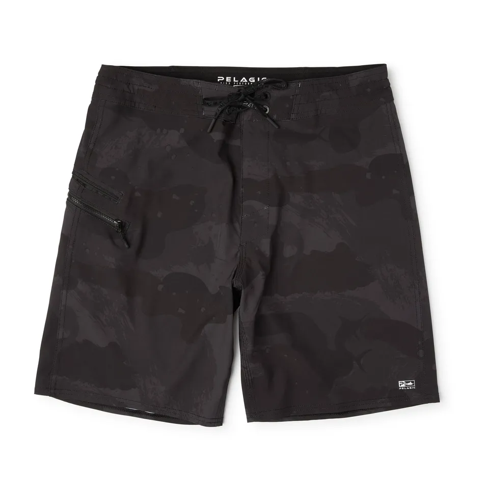 Pelagic Strike boardshorts uomo neri asciugatura rapida