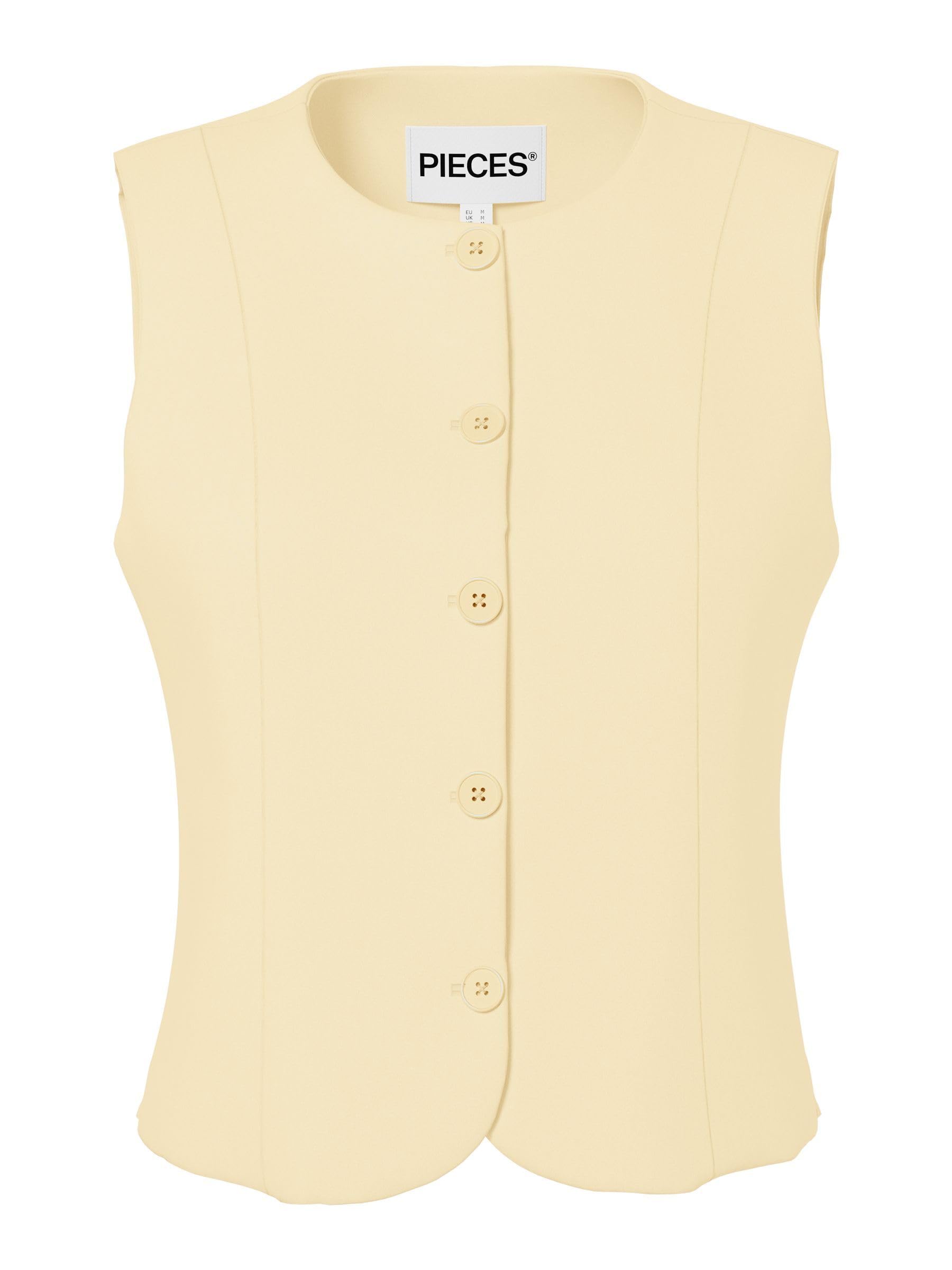 Pieces Pckamil Noos BC gilet aderente donna tessuto traspirante