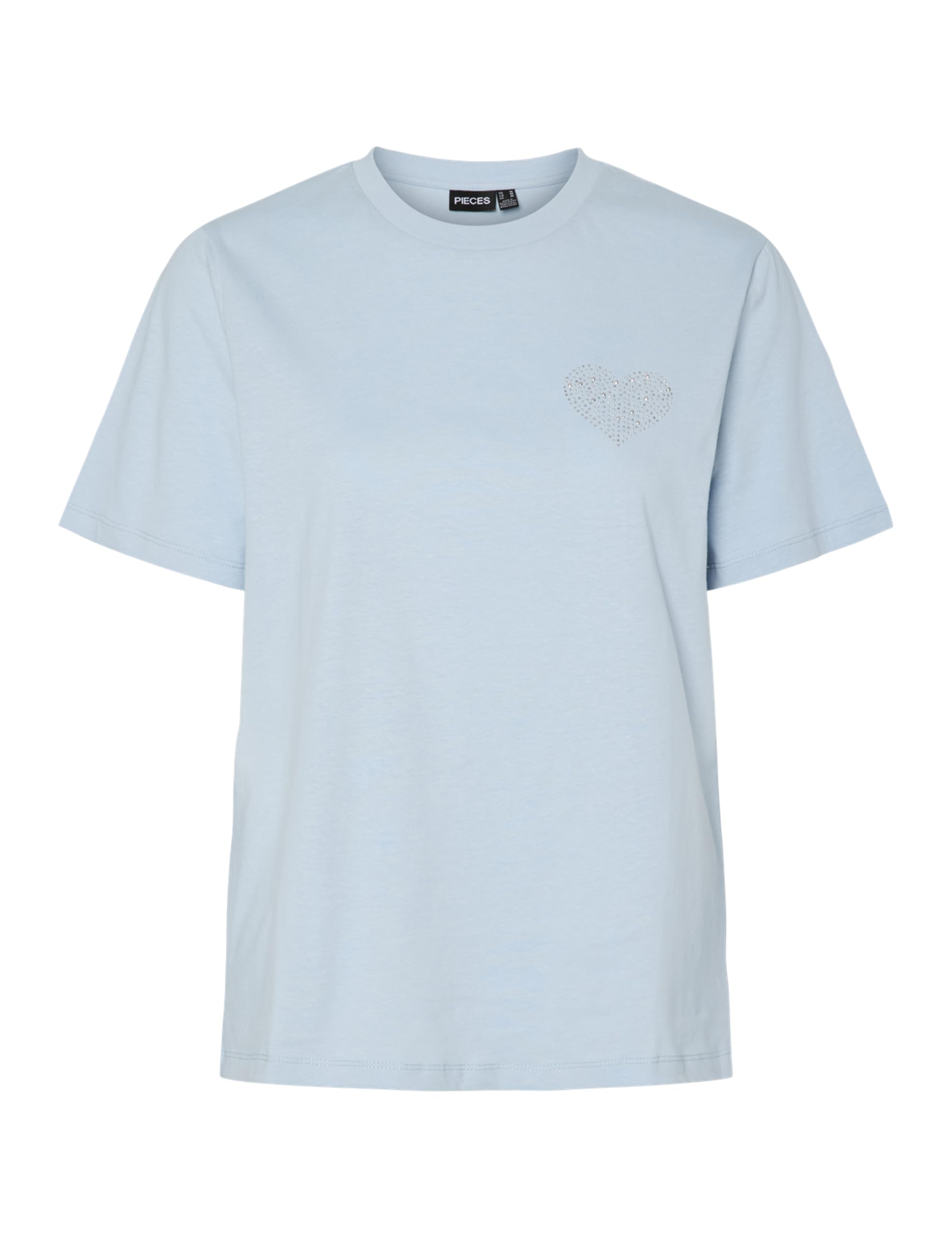 Pieces Pctara SS T-shirt donna blu M stampata
