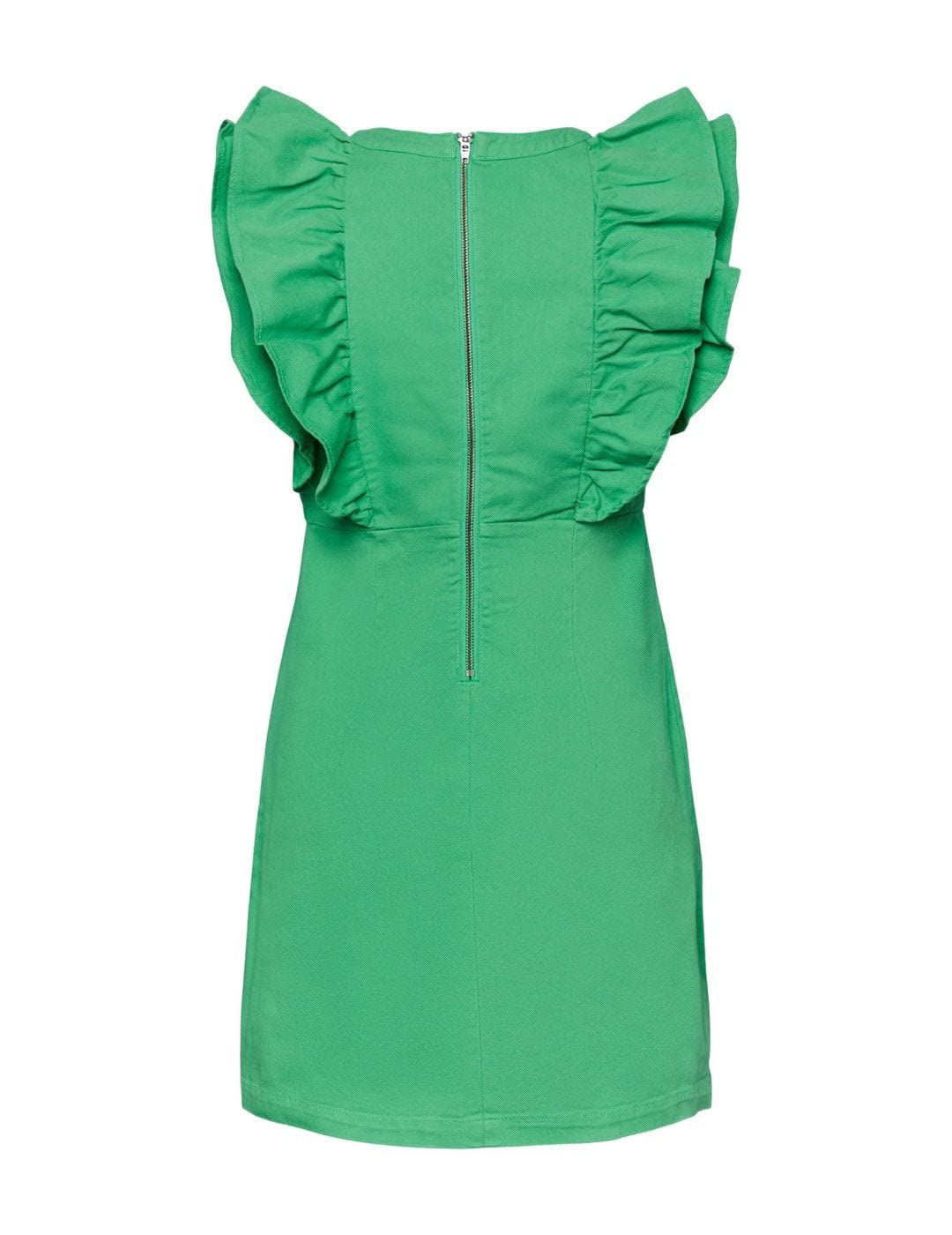 Pieces Pcama SL Ruffle Dress BC vestito taglia XS con balze