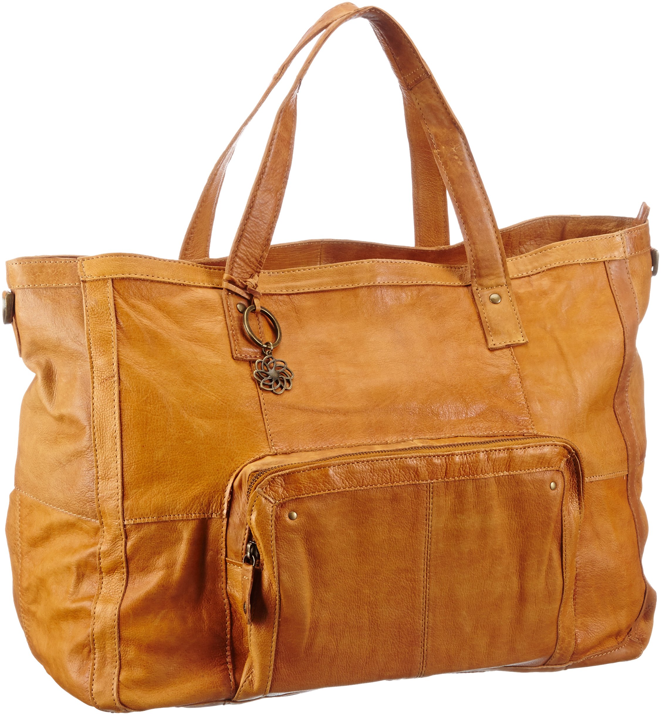Pieces Vibs 17048351 borsa mano donna cognac