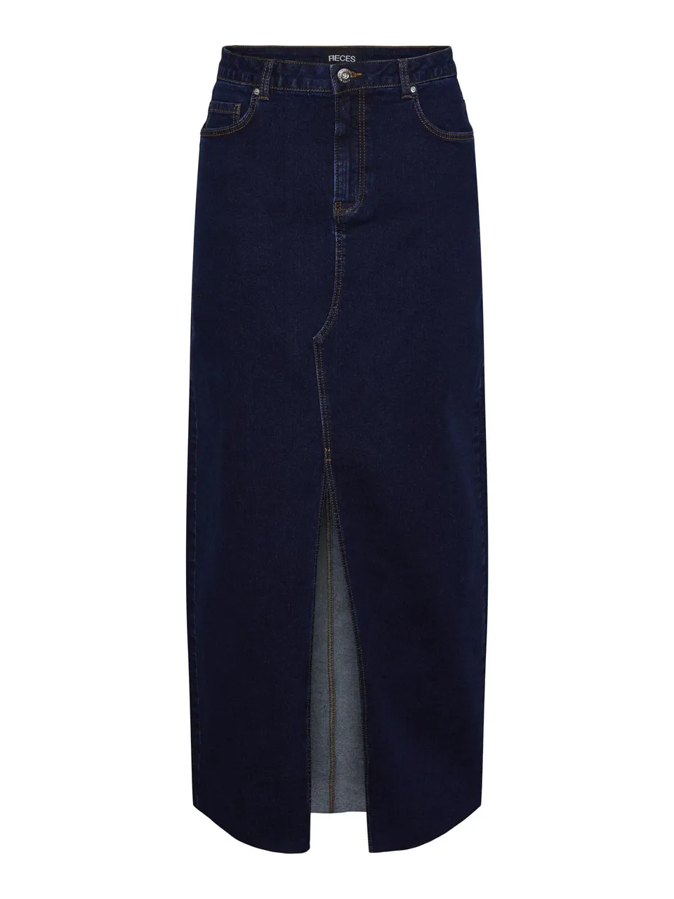 Pieces Pcjessie gonna denim lunga M blu scuro
