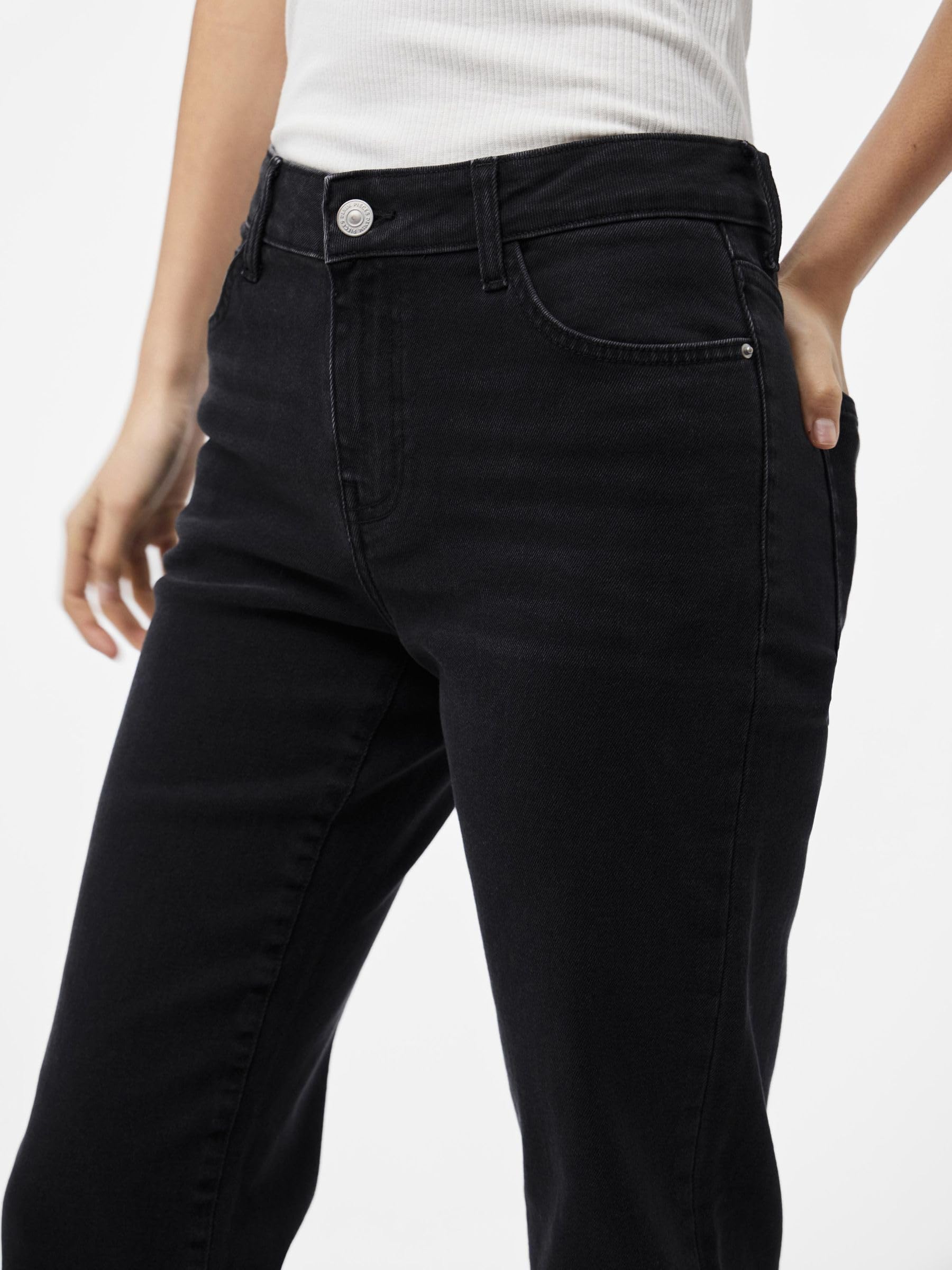 Pieces Pckelly Jeans Dritti Donna 25W/30L Blu