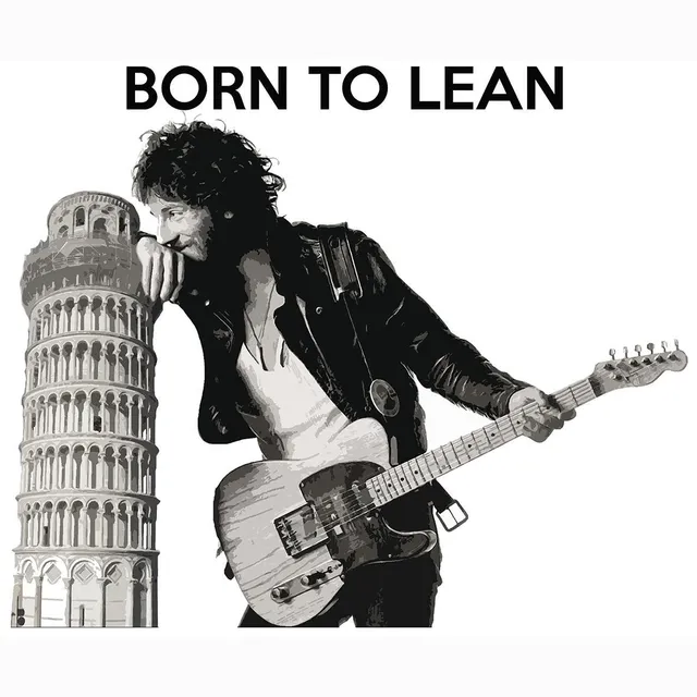 Matrix Music Store Touristic-Tee Pisa Born To Lean t-shirt unisex cotone
