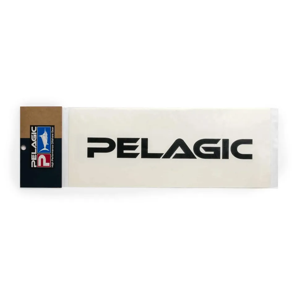 Pelagic Logo adesivo nero taglia unica vinile