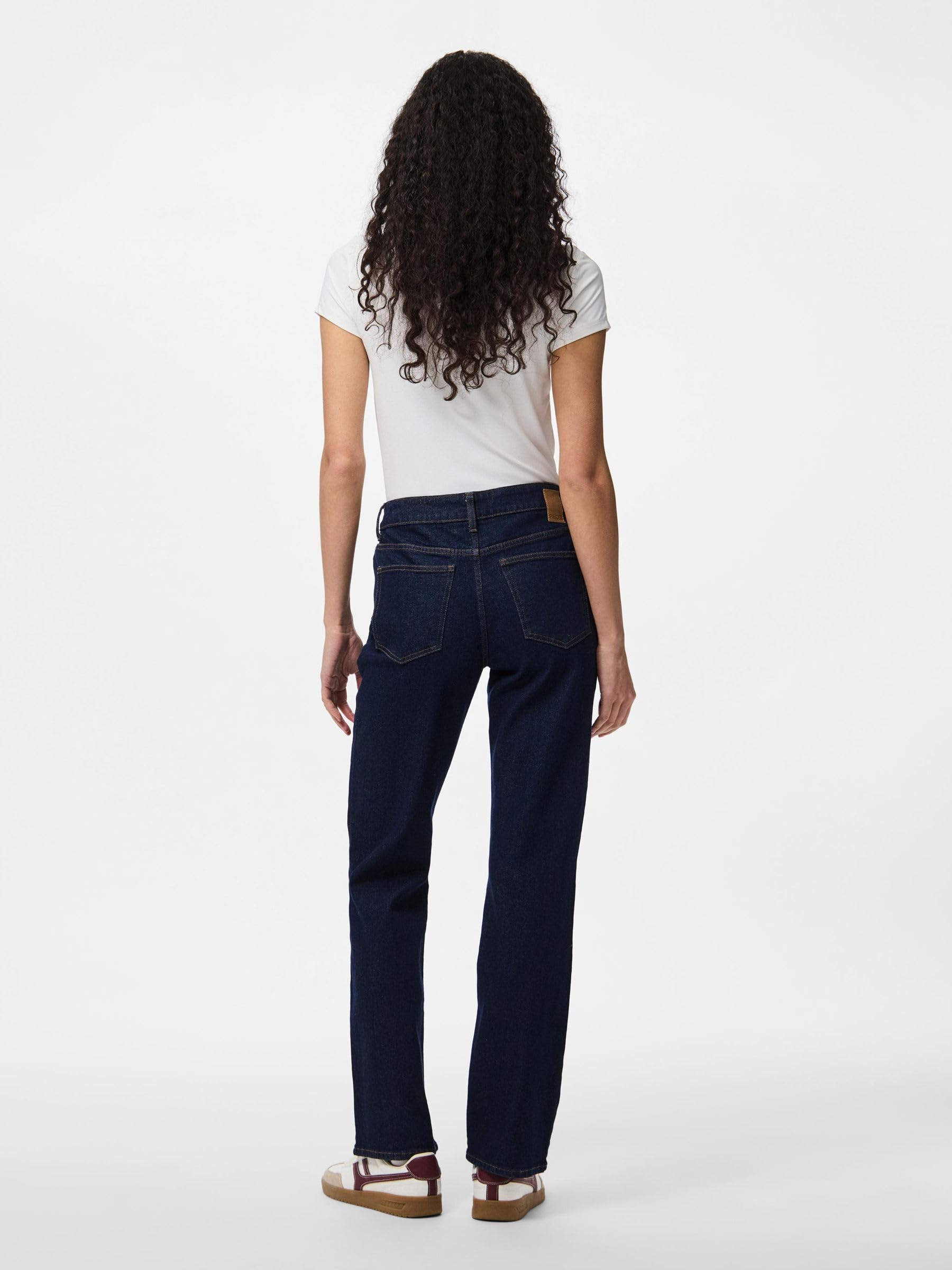 Pieces Pckelly jeans donna dritti vita media 27W 30L