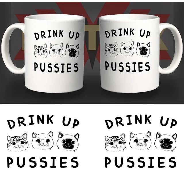 Matrix Pet-Mug Drink Up Cat Pussies tazza ceramica