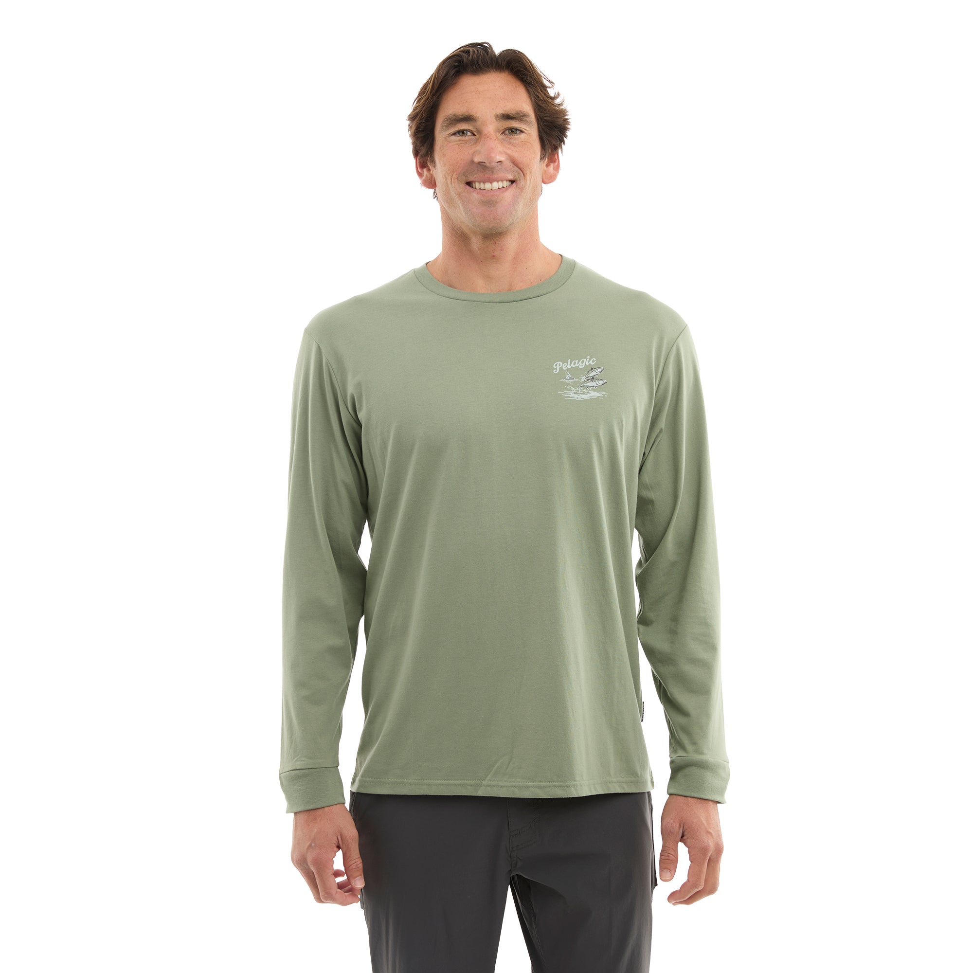 Pelagic Jumpers LS t-shirt mangrovia cotone
