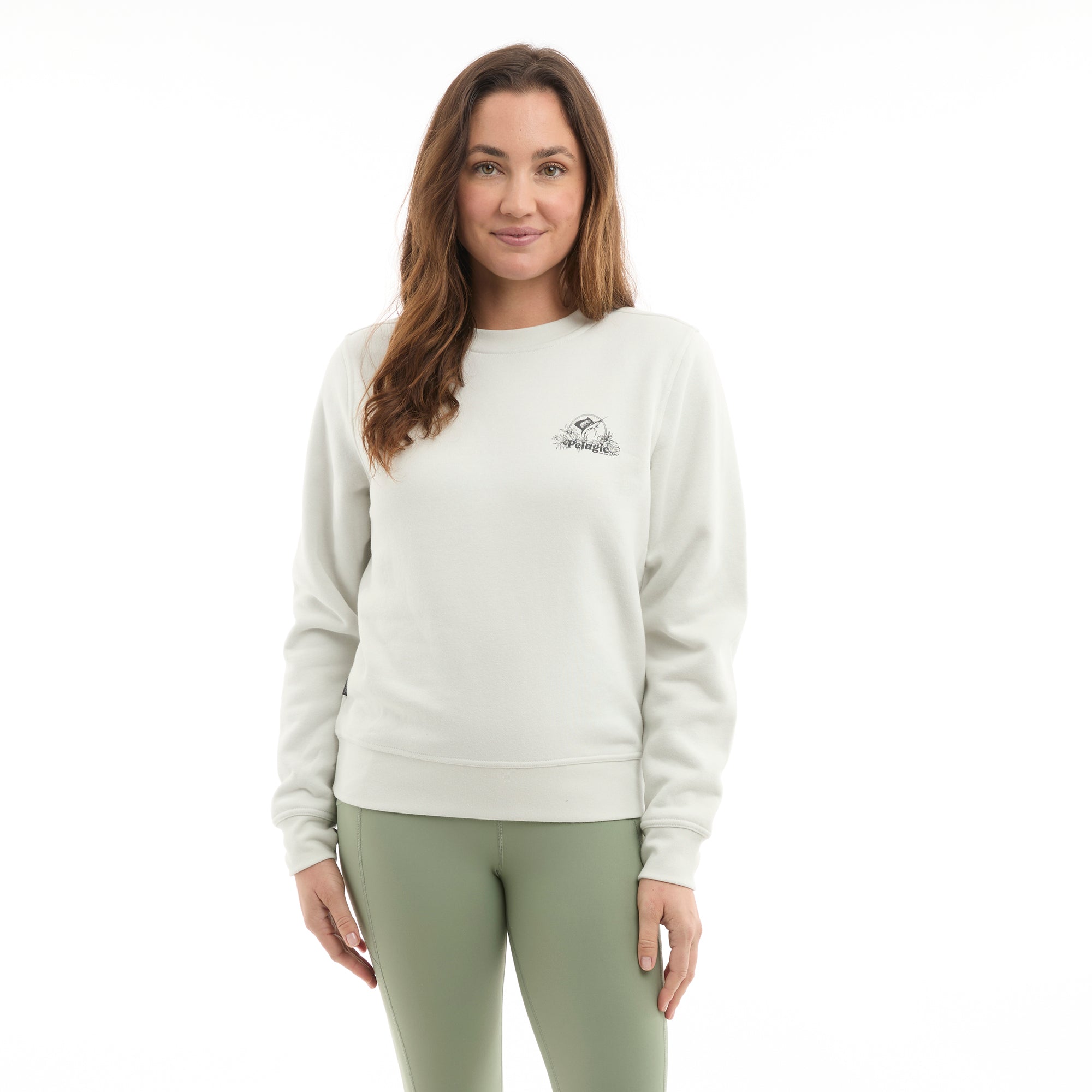 Pelagic Ws Avalon Tropic Sea felpa donna bone cotone