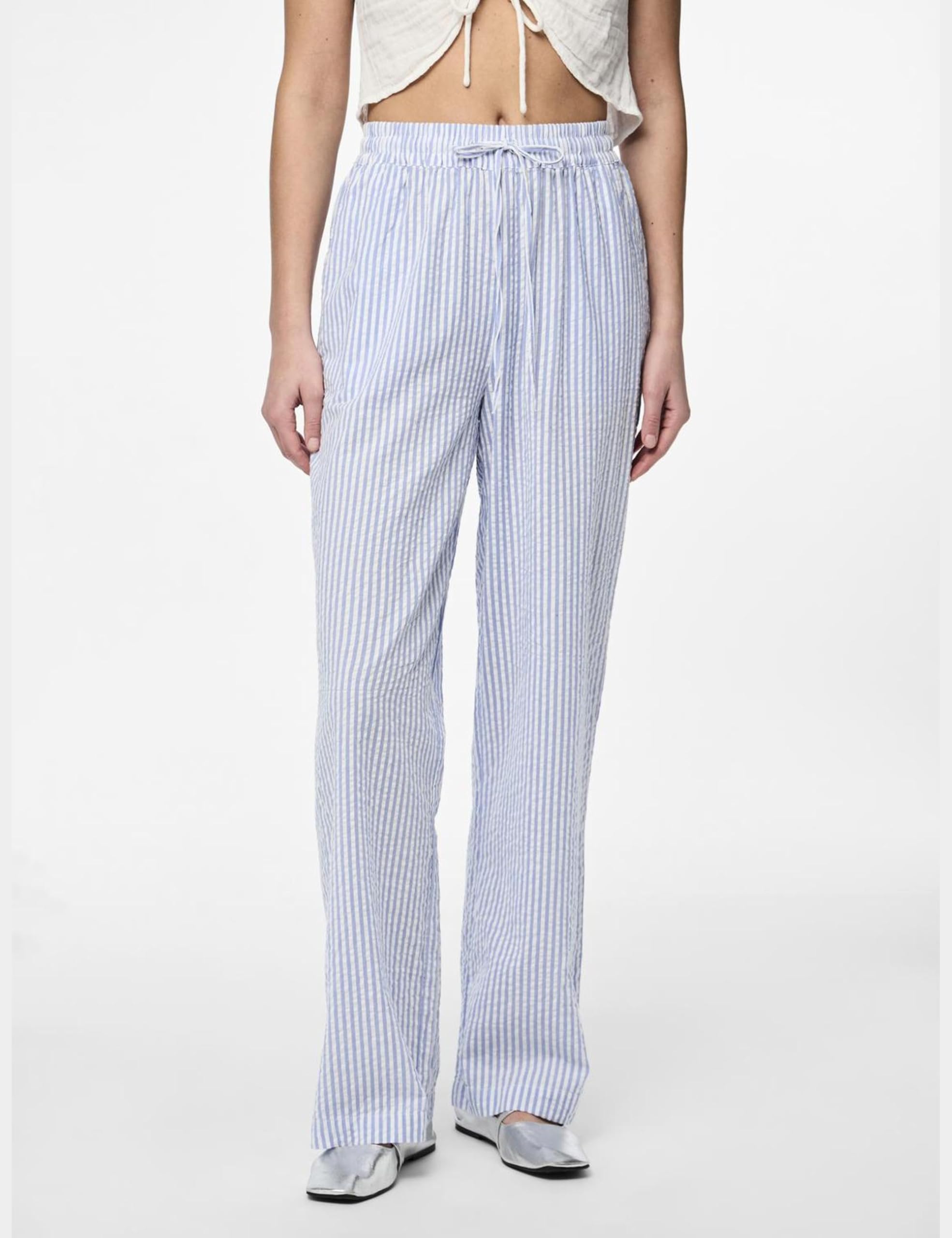 Pieces Pcsally HW Loose String Pant Noos pantaloni donna S