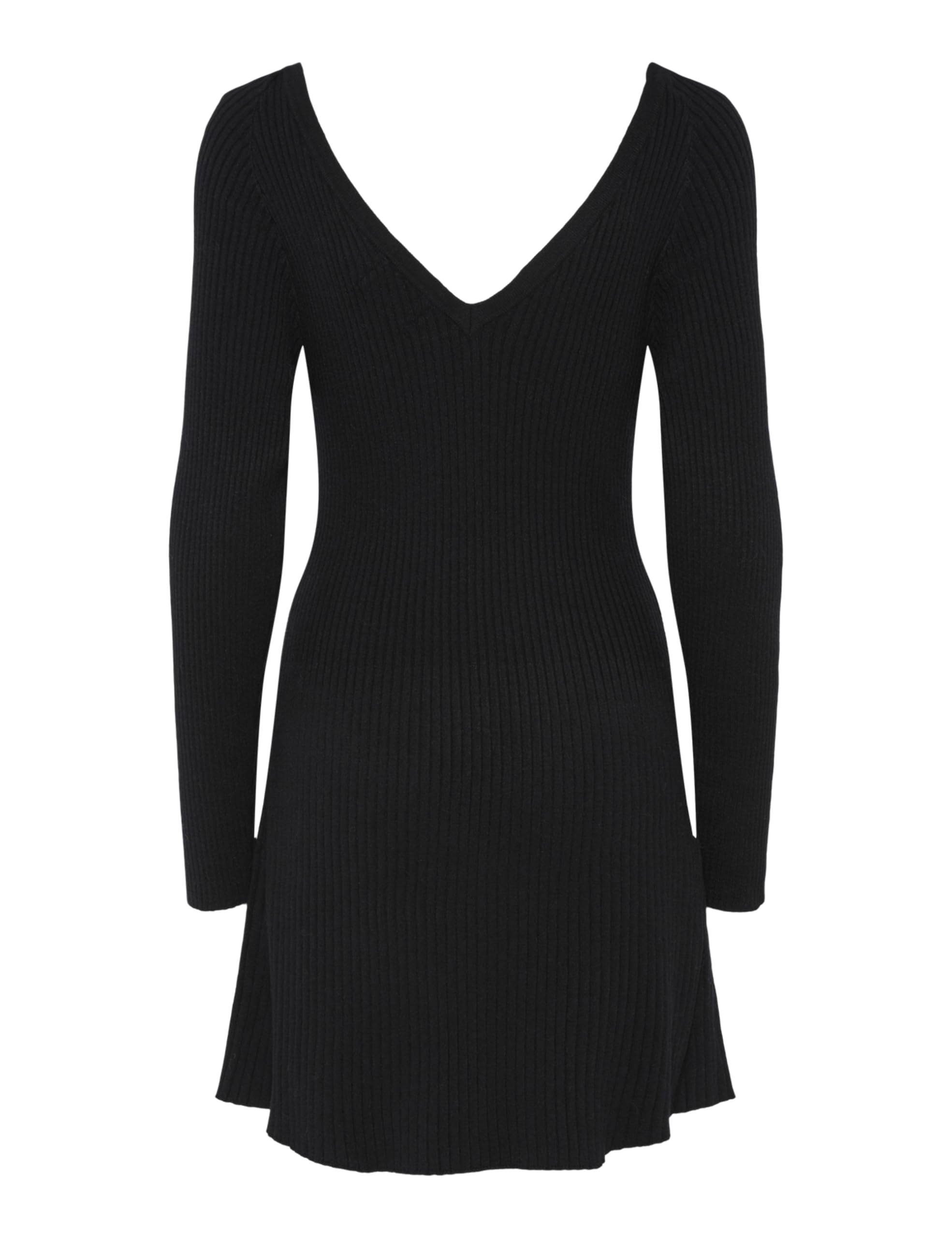 Pieces Pcprista abito maglia scollo V L nero