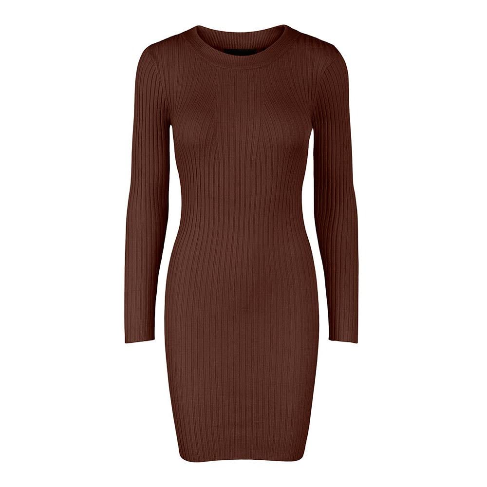 Pieces Pccrista abito in maglia donna scollo rotondo