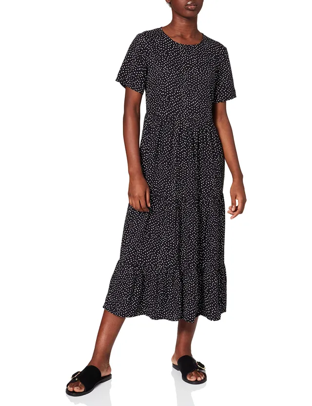 Pieces Pcelle SS Midi Dress BC vestito midi pois