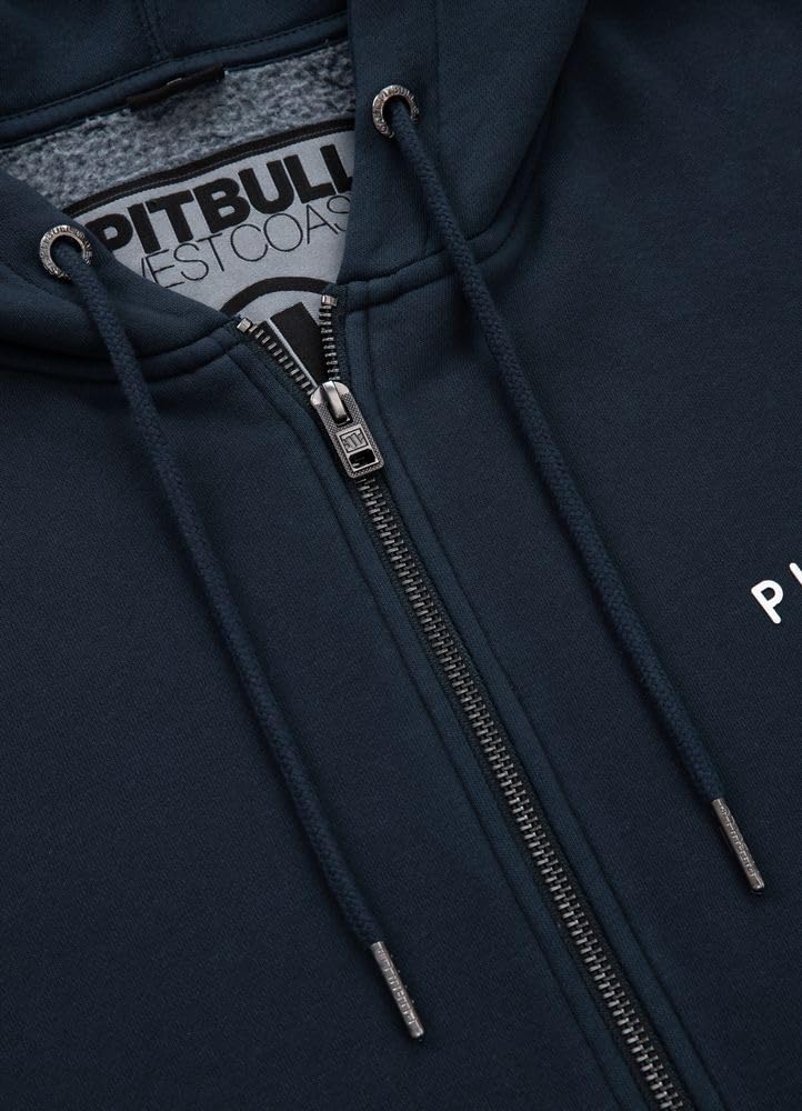 Pitbull Washed Lancaster Basics Hoody Zipper felpa uomo in cotone