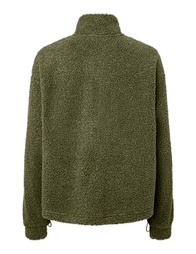 Pieces Pckatty Teddy giacca mezza zip donna