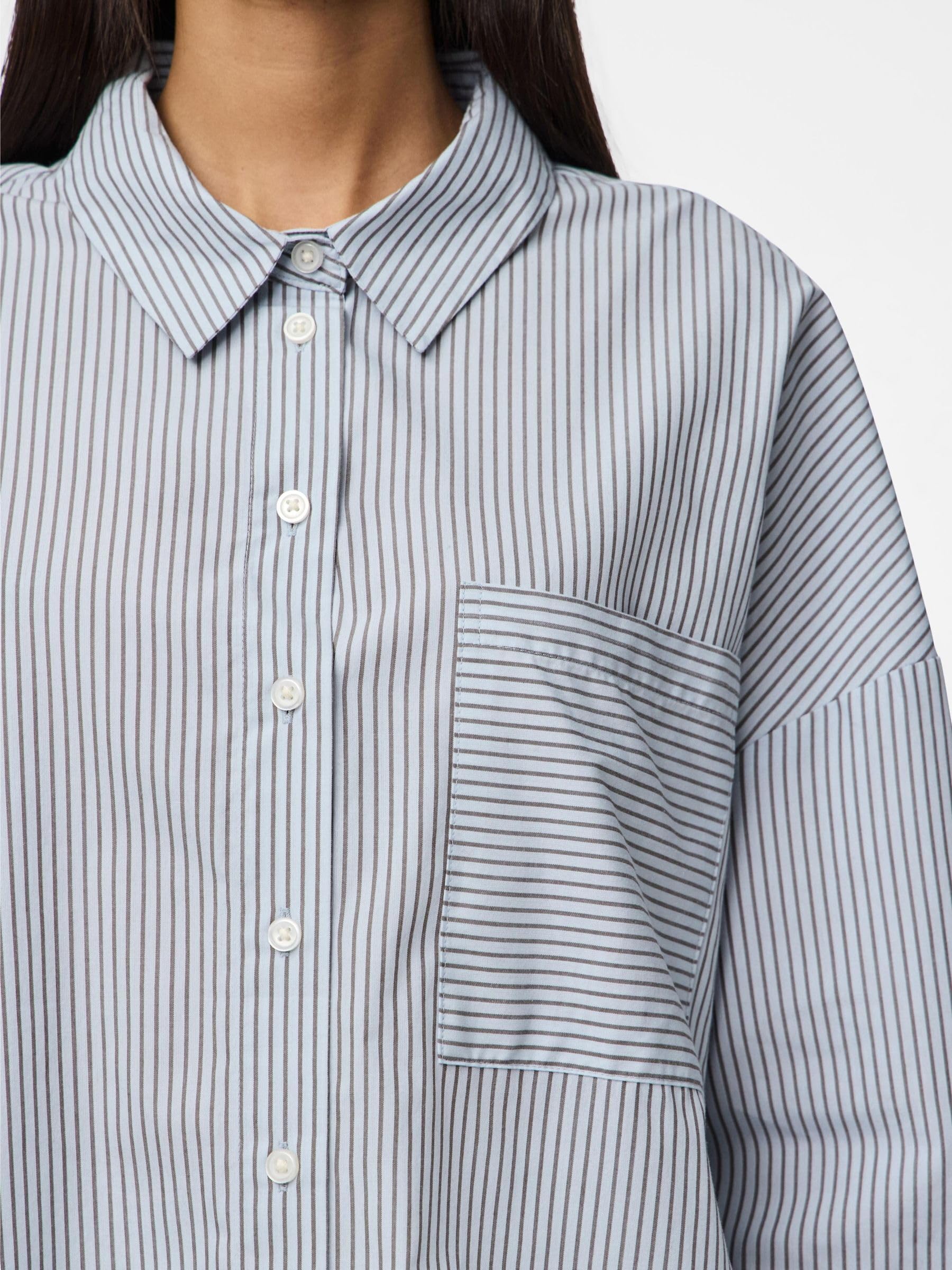 Pieces Pcfeline LS Camicia Donna Manica Lunga Uso Giorno