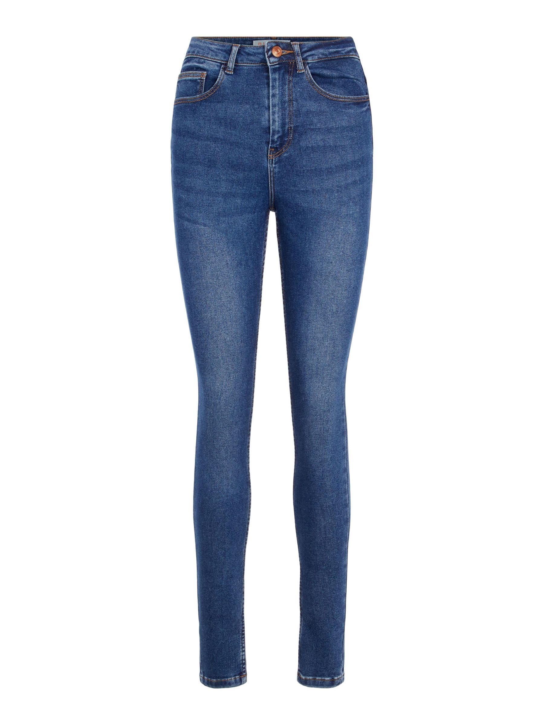 Pieces Medium Blue Denim jeans donna 54 vita alta